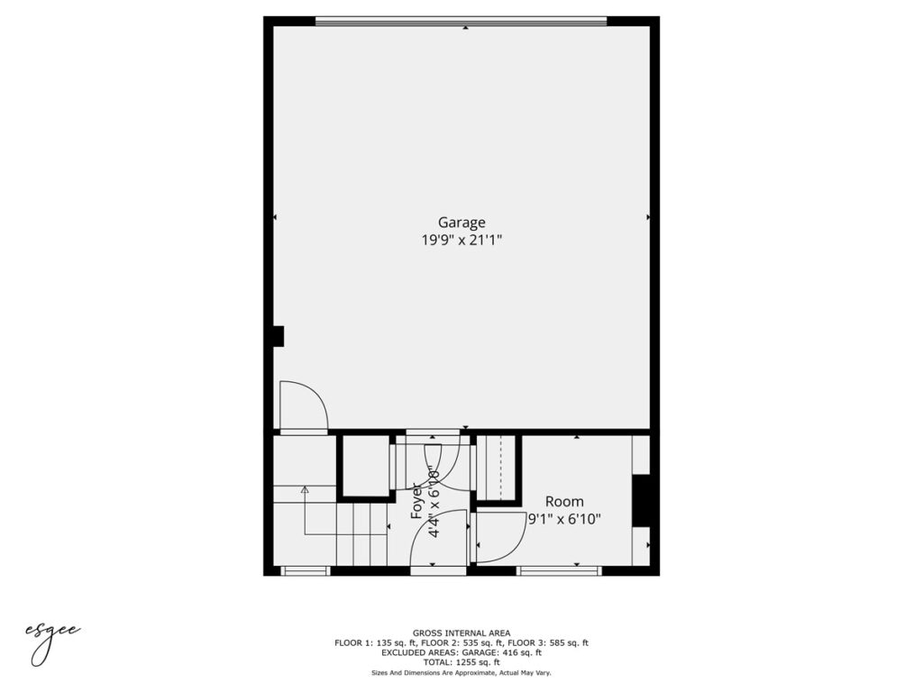 2D floor plan of the ground floor