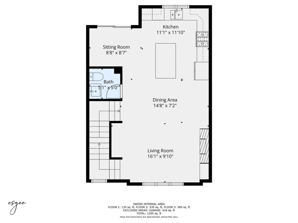 2D floor plan of the second floor
